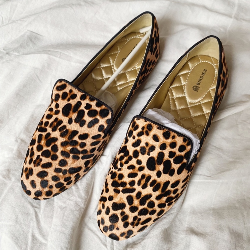 BRAND NEW Birdies The Starling Cheetah Calf Hair